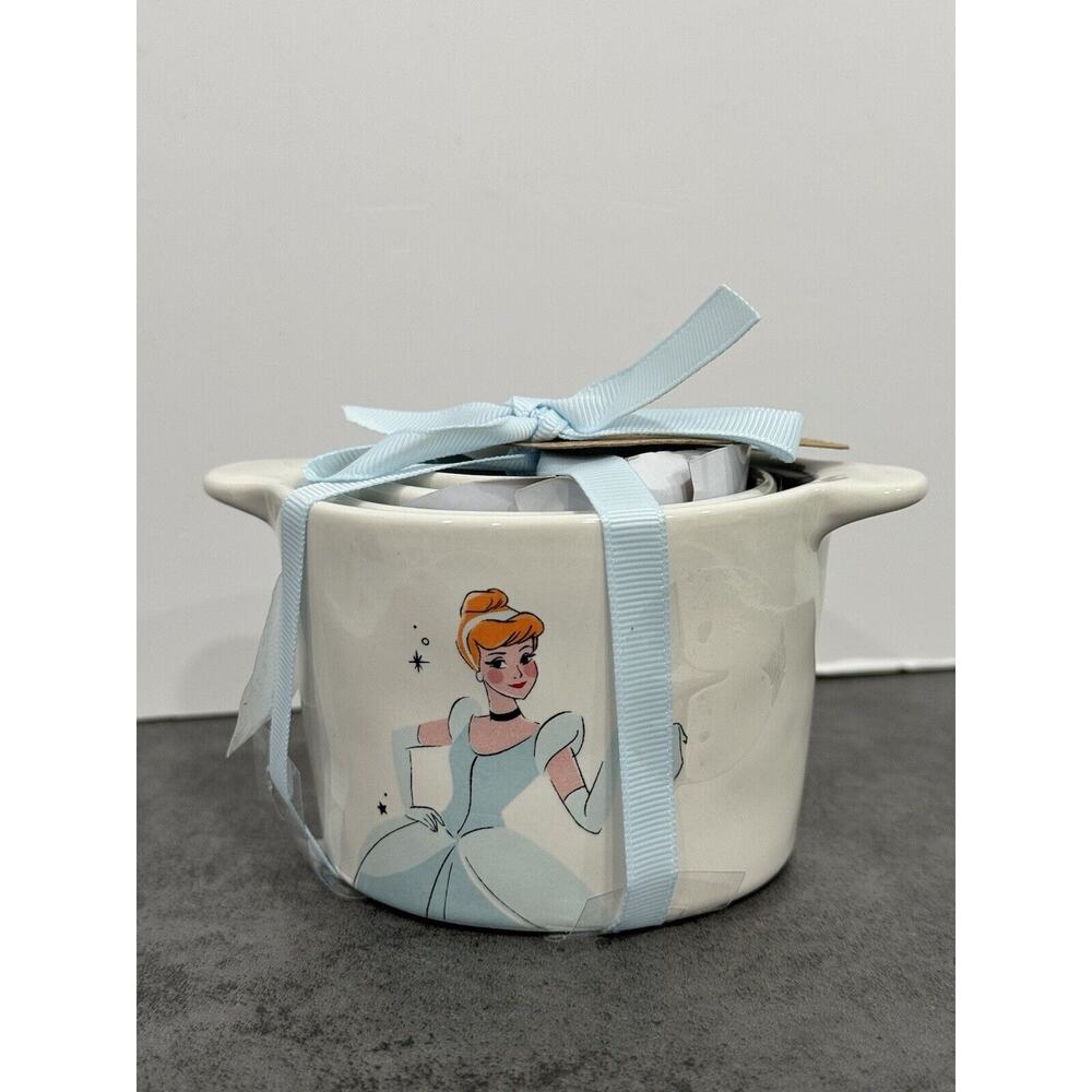 Rae Dunn Disney Princess Cinderella Measuring Cup Set Castle~Slipper~Pumpkin NEW